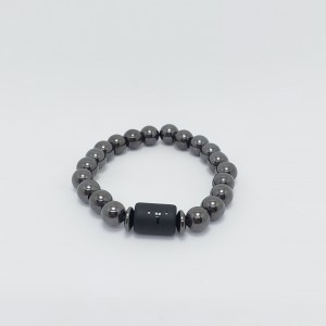 KOÇ BURCU BİLEKLİĞİ / MANYETİT TAŞI (6mm Küre Kesim)