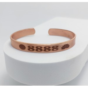 İLAHİ KORUMA SAYI SEKANS BAKIR BİLEKLİĞİ