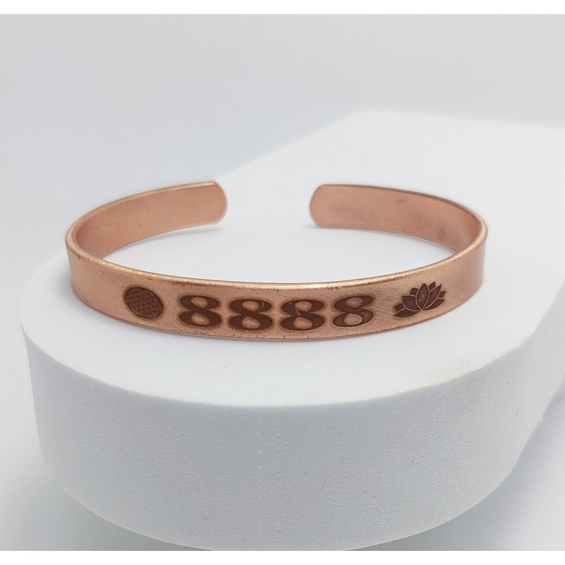 İLAHİ KORUMA SAYI SEKANS BAKIR BİLEKLİĞİ