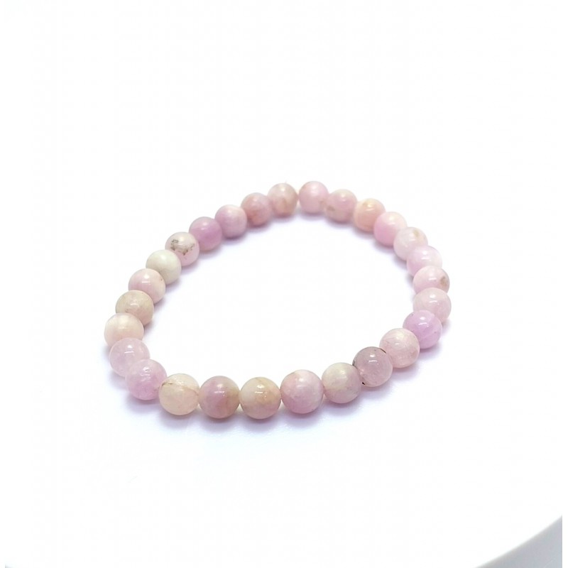 KUNZİT TAŞI BİLEKLİK (6mm Küre Kesim)