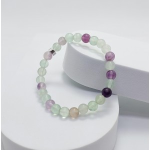FLORİT TAŞI BİLEKLİK (6mm Küre Kesim)