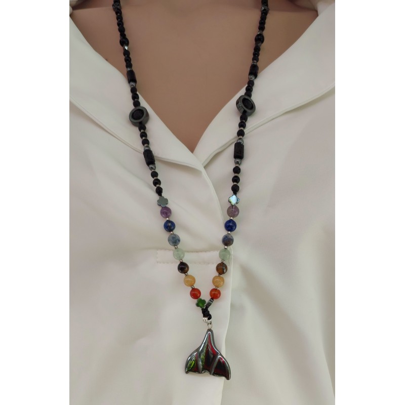 UNISEX BOHEM KOLYE (01 - Yüzgeç)