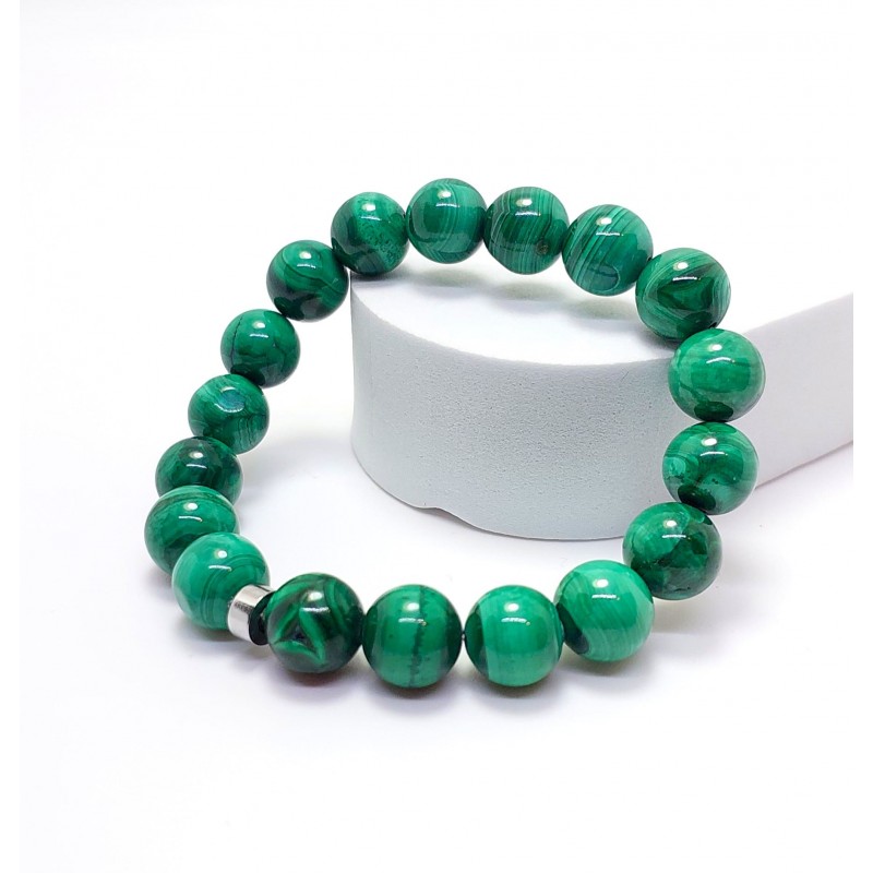 MALAHİT TAŞI BİLEKLİK (A+ Kalite 10mm Küre Kesim) MALAHİT TAŞI BİLEKLİK (A+ Kalite 10mm Küre Kesim)