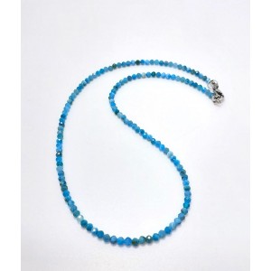 APATİT TAŞI KOLYE (3mm Faset Kesim)