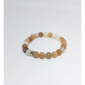 GÜNEŞ TAŞI BİLEKLİK ( 8mm Küre Kesim)