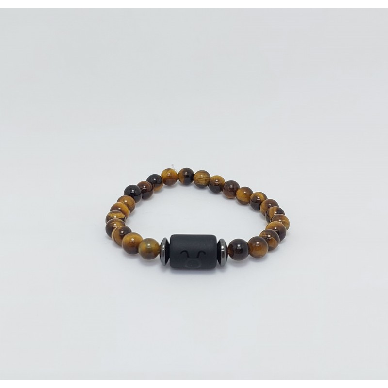 BOĞA BURCU BİLEKLİĞİ / KAPLANGÖZÜ TAŞI