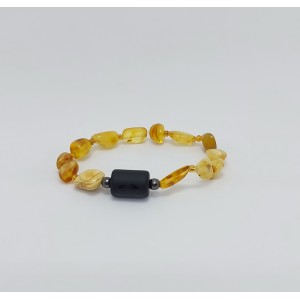 YENGEÇ BURCU BİLEKLİĞİ / KEHRİBAR (Doğal Kesim)