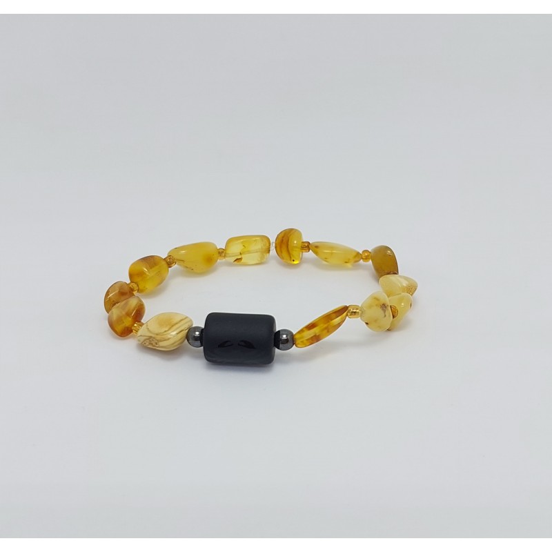 YENGEÇ BURCU BİLEKLİĞİ / KEHRİBAR (Doğal Kesim)