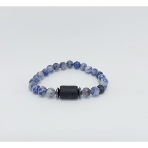 YAY BURCU BİLEKLİĞİ / SODALİT TAŞI (6mm Küre Kesim)