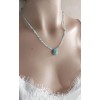 AMAZONİT TAŞI KOLYE (3mm Faset Kesim)