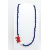 LAPİS LAZULİ - MERCAN - İNCİ DETAYLI TASARIM KOLYE (Arpa Kesim)