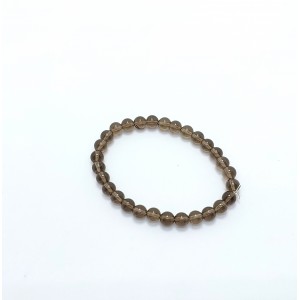 DUMANLI KUVARS BİLEKLİK (6mm Küre Kesim)