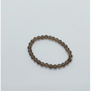 DUMANLI KUVARS BİLEKLİK (6mm Küre Kesim)