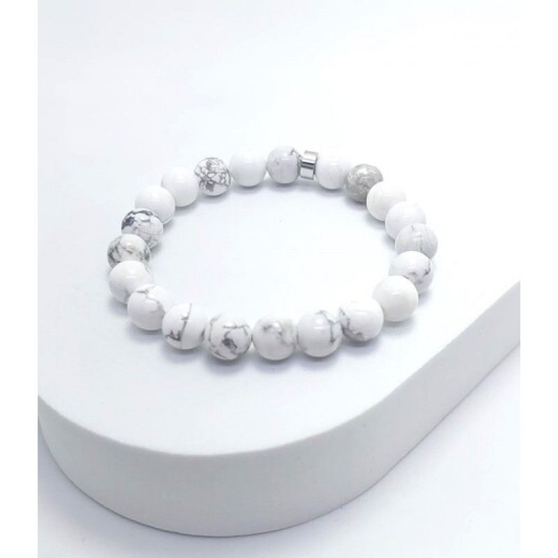 HAVLİT TAŞI BİLEKLİK (6mm Küre Kesim)