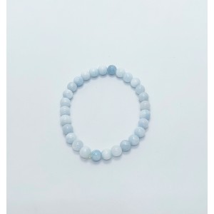 AKUAMARİN BİLEKLİK (6mm Küre Kesim)