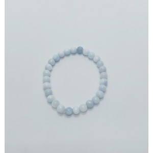 AKUAMARİN BİLEKLİK (6mm Küre Kesim)