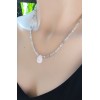 LABRADORİT TAŞI ÖZEL TASARIM KOLYE (3mm Faset Kesim)