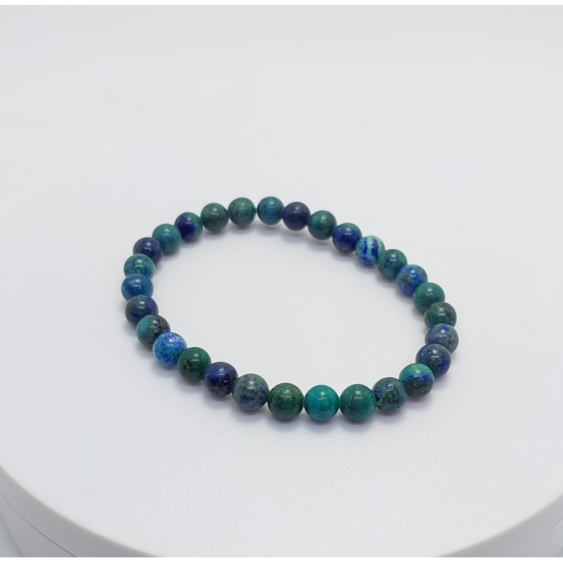 AZURİT TAŞI BİLEKLİK (6mm Küre Kesim)