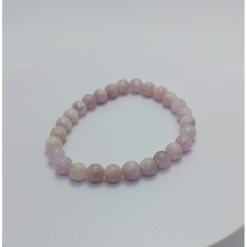 KUNZİT TAŞI BİLEKLİK (6mm Küre Kesim)