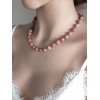RODONİT TAŞI KOLYE (10mm Faset Kesim)