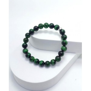 YEŞİL KAPLANGÖZÜ BİLEKLİK (8mm Küre Kesim)