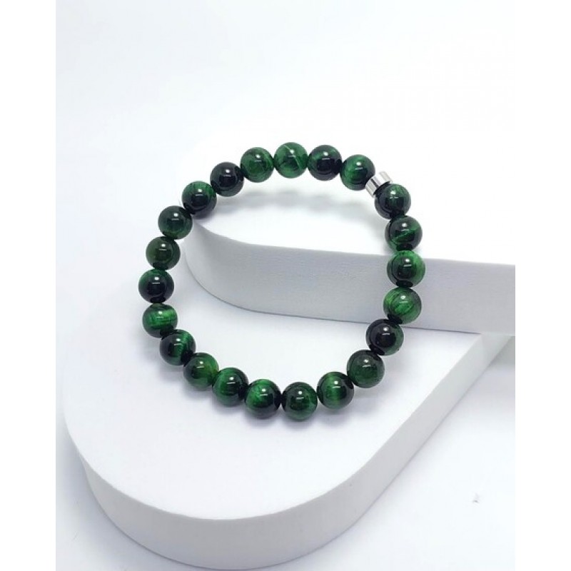 YEŞİL KAPLANGÖZÜ BİLEKLİK (8mm Küre Kesim)