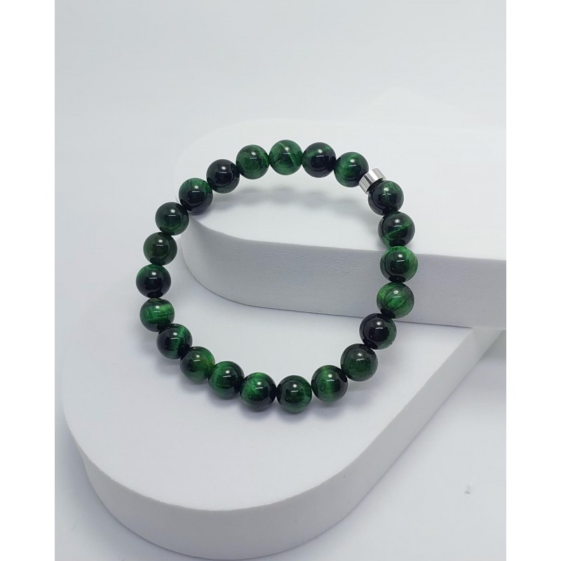 YEŞİL KAPLANGÖZÜ BİLEKLİK (8mm Küre Kesim)