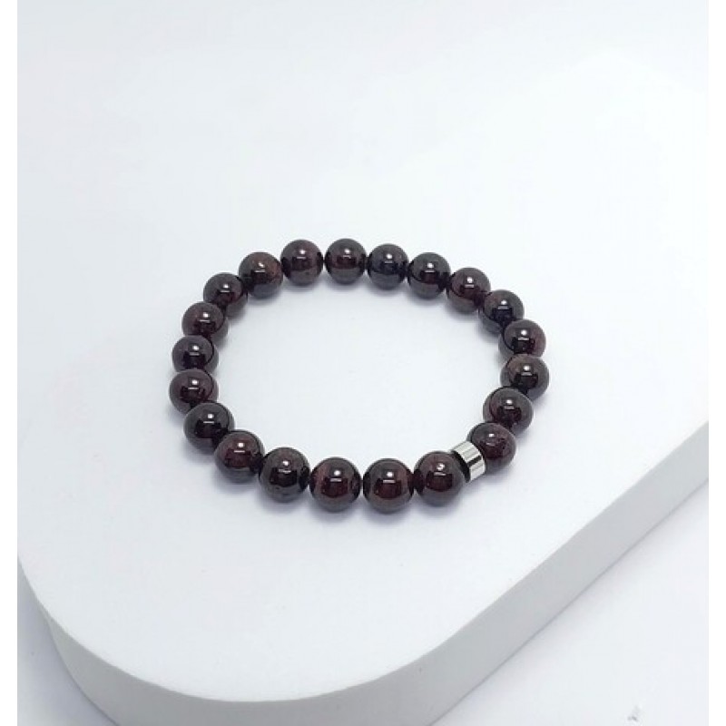 LAL - GARNET BİLEKLİK (8mm A+ Kalite Küre Kesim)