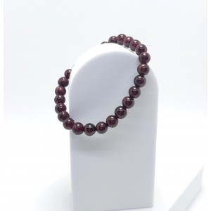 LAL - GARNET BİLEKLİK (8mm A+ Kalite Küre Kesim)