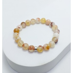 SİTRİN TAŞI BİLEKLİK (8mm Küre Kesim) 