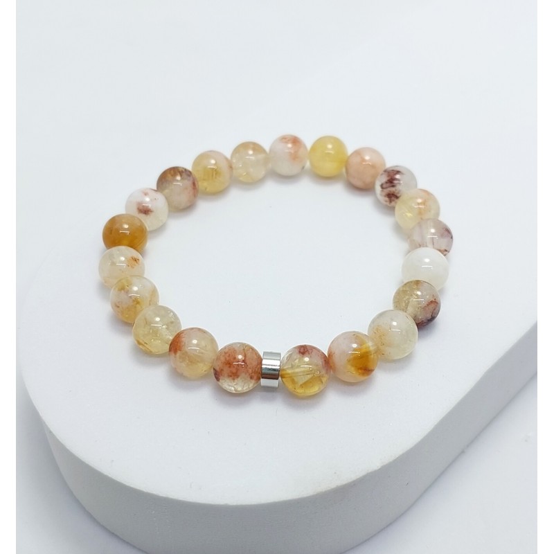 SİTRİN TAŞI BİLEKLİK (8mm Küre Kesim) SİTRİN TAŞI BİLEKLİK (8mm Küre Kesim)