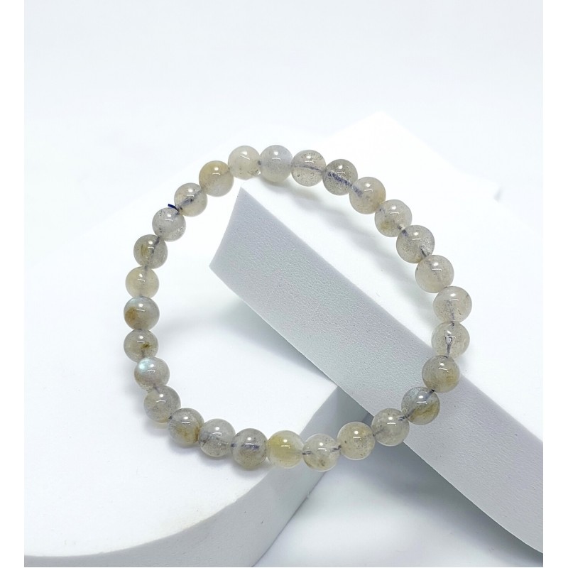 LABRADORİT TAŞI BİLEKLİK (6mm Küre Kesim - AA+ Kalite) LABRADORİT TAŞI BİLEKLİK (6mm Küre Kesim - AA+ Kalite)