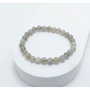 LABRADORİT TAŞI BİLEKLİK (6mm Küre Kesim - AA+ Kalite)