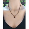KAPLANGÖZÜ TAŞI KOLYE ( 2mm Faset Kesim - Damla Detaylı )