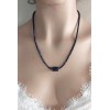 LAPİS LAZULİ ÖZEL TASARIM KOLYE (A Kalite 4mm Küre Kesim)