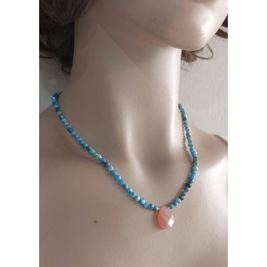 ATEŞ & SU ELEMENT DENGE KOLYESİ (4mm Faset Kesim - A Kalite)