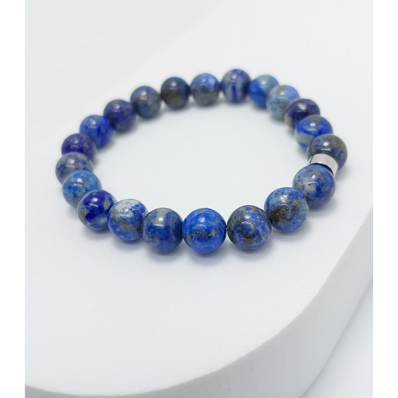LAPİS LAZULİ BİLEKLİK (8mm Küre Kesim)