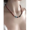 SANDAL AĞACI & SEDEF TASARIM KOLYE (6mm Küre Kesim Sandal Ağacı ve Rafıls Kesim Sedef)