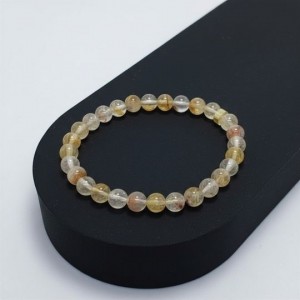 SİTRİN TAŞI BİLEKLİK (6mm Küre Kesim)