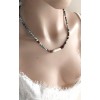 LARİMAR & İNCİ RUH EŞİ KOLYESİ (3mm Küre Kesim AA++ Kalite)