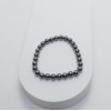HEMATİT TAŞI BİLEKLİK (6mm Küre Kesim Gri)
