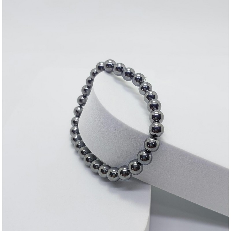 MANYETİT TAŞI BİLEKLİK (8 mm küre kesim)