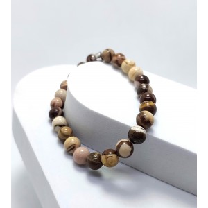 ZEBRA JASPER TAŞI BİLEKLİK (8mm Küre Kesim)