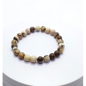 ZEBRA JASPER TAŞI BİLEKLİK (8mm Küre Kesim)