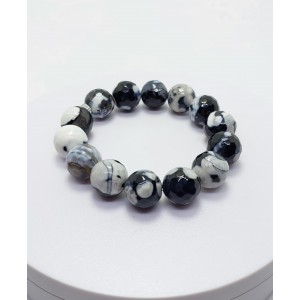 AKİK TAŞI BİLEKLİK (14mm Faset Kesim)