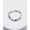 PEMBE OPAL TAŞI BİLEKLİK  (A+ Kalite 6mm Küre Kesim)