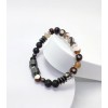 LAV & AKİK & HEMATİT TAŞI TASARIMLI ERKEK BİLEKLİK - M2 (8mm Küre Kesim)