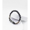 LAV & AKİK & HEMATİT TAŞI TASARIMLI ERKEK BİLEKLİK - M2 (8mm Küre Kesim)