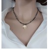 YEŞİL AKİK HAYAT AĞACI KOLYE (4mm Faset Kesim / Çelik Uç)