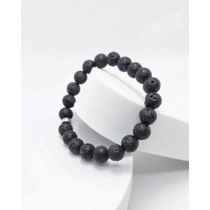 RAHATLAMA BİLEKLİĞİ (8mm Küre Kesim Lav Taşı)